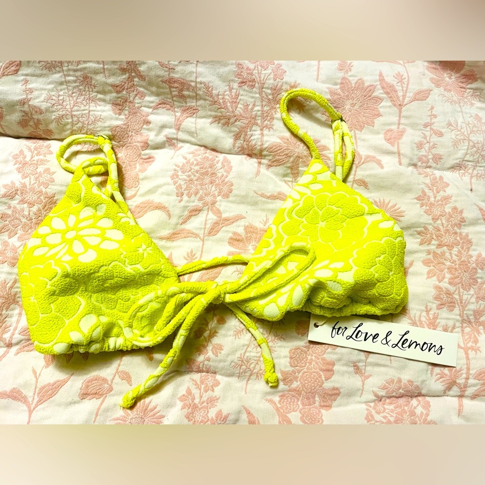 For Love and Lemons string bikini top size large BRAND NEW WITH TAGS